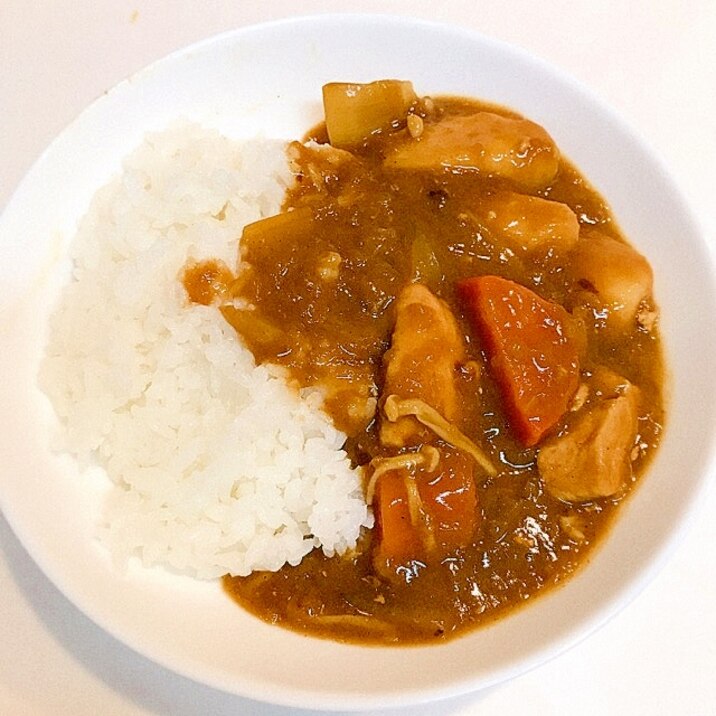 里芋とえのきで☆すりおろしりんご&蜂蜜カレー